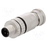 21033291401 Connector: M12; plug; PIN: 4; male; 250V; straight; IP67; for cable D3GkUUeM_VhLIRfKB3KWM-ynt2i5oy3I_mk8cLC0pfM