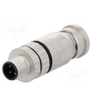 21033291401 Connector: M12; plug; PIN: 4; male; 250V; straight; IP67; for cable D3GkUUeM_VhLIRfKB3KWM-ynt2i5oy3I_mk8cLC0pfM