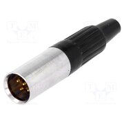 MXLR-5W Connector: XLR mini; plug; male; PIN: 5; for cable; soldering 7RgXPf6ovOqZE1JmjukTEizEWsBH2HwgwIe_EBHek9U