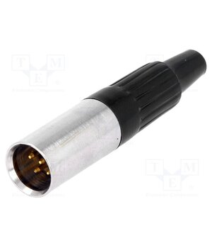 MXLR-5W Connector: XLR mini; plug; male; PIN: 5; for cable; soldering 7RgXPf6ovOqZE1JmjukTEizEWsBH2HwgwIe_EBHek9U