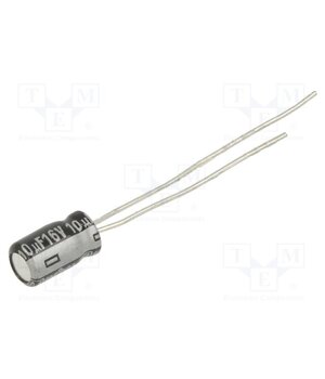 EEAGA1C100H Capacitor: electrolytic; THT; 10uF; 16VDC; Ø4x7mm; Pitch: 2.5mm hUe0cSfB9Ts93Xqvdq1OhLjrjxOu9ox0B9NPdIS_SL0