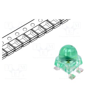 ALMD-CM3F-Y1002 LED; green; SMD; 9300÷21000mcd; 2.5÷3.8VDC; 4.2x4.2x6.5mm; 30° Yygf-NmvnFHwqBhQlrR5iKkOj2faIAcMfBlCz7HkWy4
