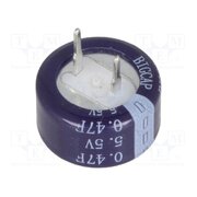 BCE005R5C474FS Supercapacitor; THT; 0.47F; 5.5VDC; ±20%; Ø13.5x7.3mm; -25÷70°C vDP7iRWK5Gagig_vOFyJuoEqCxua62Xp8aV79HB1_SU