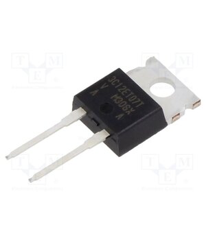VS-3C12ET07T-M3 Diode: Schottky rectifying; SiC; THT; 650V; 12A; TO220-2; tube MUXdvB2BswA1Ka0iAYj349UEZlZqsSOjEAE1oehHWVA
