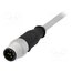 21348400585010 Connector: M12; plug; male; PIN: 5; straight; cables; 1m oHhKbHVmQP-wDEUQSnjOsa73-W6LgKXmC_VlV0kpVhc