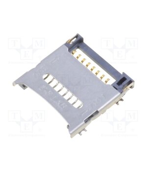 MCSP-R-08-A-SG-HC-T/R Connector: for cards; microSD; with hinged cover; SMT; gold flash HHvb_GeRqpT0ZLhO8Vnrxo7KDgxmKAfoJp9xhyBPfTQ