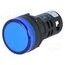 L22 24VDC BL Control lamp; 22mm; L22; -20÷60°C; Illumin: LED; 24VDC; Ø22.5mm Lvb5VQVL72DquoRoY8MYYrfh0EDcBzNqdQQdejYFiC8