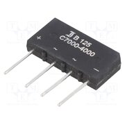 B125C7000A Bridge rectifier: single-phase; Urmax: 250V; If: 7A; Ifsm: 150A rPMiwjI7KipemU5GtwQULhW38fXMUivNrj8KHZEfA44