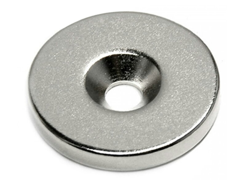Blocco magnetico rettangolare al neodimio 10 x 10 x 1 mm N42, Nichelato - tiene 650 g | Shop
