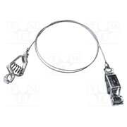 AI-000448-18 Test lead; both sides,aligator clip; Len: 0.46m; stainless steel k5OimO46h0kiYbGqke2PnSKK6lRQ9G7azK_hNg_vJrc