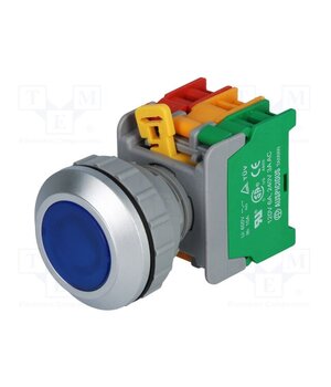 LXB30-1O/C BL, W/O LAMP Switch: push-button; 30mm; Stabl.pos: 1; NC + NO; blue; IP65; LXB30 1weC09ExAwWQczjlBd3QJWJkEBsCTJ3bAbxD5Akc-YE