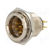AG6MCC Connector: XLR mini; socket; male; PIN: 6; soldering; 1.2A; 0.38mm2 l4bmIALktxXXxBB0iDiLTDxSiQG0YNZEoxNFW47yrsE