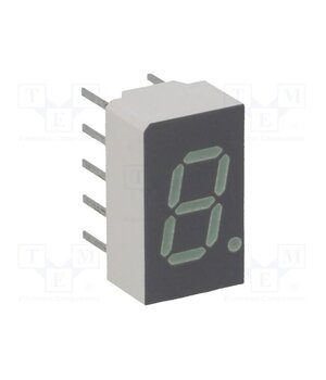 HDSP-7801 Display: LED; 7-segment; 7.62mm; 0.3"; No.char: 1; green; anode 8kkXodXQaI6JVmuuwmvJfdCIhR7Fa7FKhLhA8TIjDHI