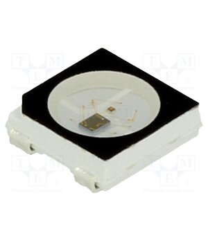 WS2812B BLACK Programmable LED; RGB; SMD; 5050,PLCC4; 3.7÷5.3VDC; 5x5x1.6mm aLBRUiaaFfnKkLmqfbvnFLUJlhYI8s-TgZEshDvjwPw