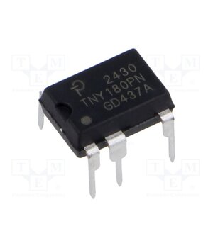 TNY180PN IC: PMIC; AC/DC switcher,SMPS controller; Uin: 85÷265V; DIP-8C Sndn_PtwsZVuo3Ojc1LAUXy4MklLl57GD4pQG3RJg6Y