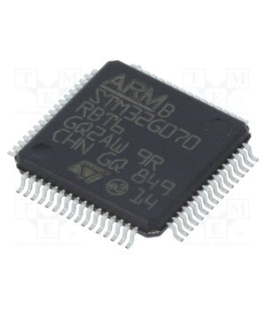 STM32G070RBT6 IC: STM32 ARM microcontroller; 64MHz; LQFP64; 2÷3.6VDC; STM32G0 _jwJUIlS6rgsODM9P8A2D0-JVlxm6BlM9TTE4WELeW0