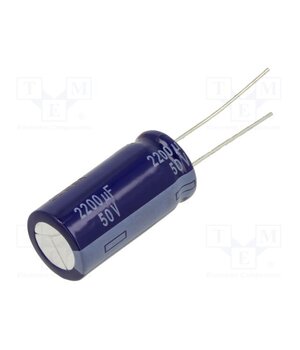 ECA1HM222 Capacitor: electrolytic; THT; 2200uF; 50VDC; Ø16x31.5mm; ±20%; M vgjwXaFh1NNlENFvjtEIjZbwX_-rKI4xfDglFKxfI_A