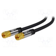 70661 Cable; 1m; F plug,both sides; PVC; shielded connectors; black; 75Ω 6L_suoJXr3pwPrysjet7dm3II6quCF6DaQsoCXiNH1c