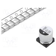 AEH1010221M025R Capacitor: electrolytic; SMD; 220uF; 25VDC; Ø10x10.5mm; 2000h; AEH YSPmSPGzvFgAZgdBnFUPtk1xg0t_whljapYLyG5oHdg