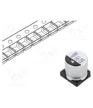 AEH1010221M025R Capacitor: electrolytic; SMD; 220uF; 25VDC; Ø10x10.5mm; 2000h; AEH YSPmSPGzvFgAZgdBnFUPtk1xg0t_whljapYLyG5oHdg