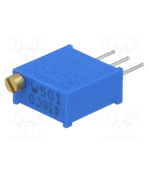 3296W-1-501LF Potentiometer: mounting; multiturn; 500Ω; 500mW; THT; ±10%; linear h8DLYpfysD9v8TATF1lv7XzN5xWlGCNAwNpVe4Fd578