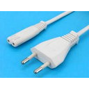 CABLE AC 230V with plug, white