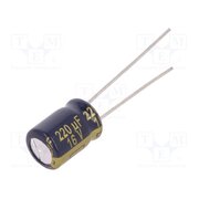 EEUFC1C221 Capacitor: electrolytic; low ESR; THT; 220uF; 16VDC; Ø8x11.5mm siTkf1zm-mLSlqEh5VzDPwnphFx5O6BFuMzFGmvZYcI