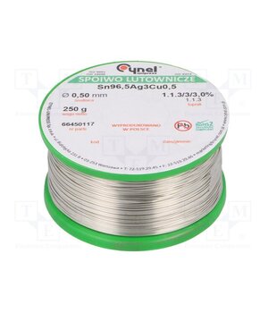 SN96,5AG3CU0,5-1.1.3 Q 0.50MM 250G Tin; lead free; Sn96,5Ag3Cu0,5; 500um; 250g; reel; 217÷219°C; 3% HihRqp2An3FQqOqwAheZoINhDfiG0GpfGuwB5s_vQUA