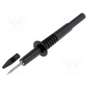 AX-CP-05-B Measuring tip; 10A; black; Tip diameter: 2mm; Socket size: 4mm UPI20DRbSZ3TPBILyQCHd2ePYjzWH5a7pZEtiV1twaQ