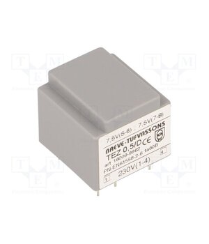 TEZ0.5/D230/7.5-7.5V Transformer: encapsulated; 0.5VA; 230VAC; 7.5V; 7.5V; 33.3mA; PCB pnDyg0LOZ25f9QaLX3QhjL17fUeLcuPF-E3HzKSc_qE