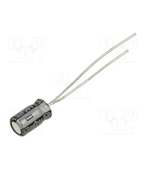 EEAGA1H1R5B Capacitor: electrolytic; THT; 1.5uF; 50VDC; Ø4x7mm; Pitch: 5mm; ±20% 0oBdbMVcUfImBT_9_KrQQkYLkyH8YI2I0VxY8rIL0Qw