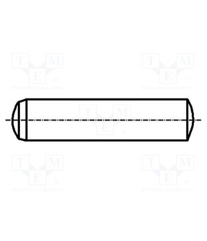 1306510 Cylindrical stud; hardened steel; BN 858; Ø: 4mm; L: 22mm; DIN 6325 AVdSJcQunOfS1L7Tw2OaBo9cyiK9QrmOKq6cOOhGqIs
