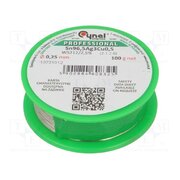 SN96,5AG3CU0,5-WS212/2,5%0.25 100 G Tin; lead free; Sn96,5Ag3Cu0,5; 0.25mm; 100g; reel; 217÷220°C; 2.5% ExwSe1FVglLGWQoTXZP-K-RfkCZxcHzSKATqJuBRtIc