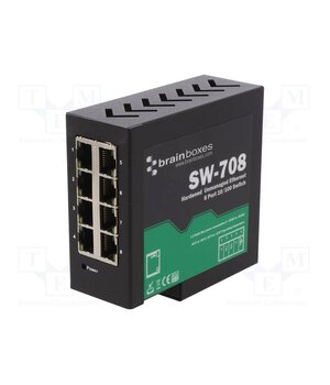 SW-708 Switch Ethernet; unmanaged; Number of ports: 8; 5÷30VDC; RJ45; SW oNT2kFff4XVjWKvdfgj2NOmKP5N8IZg5pmBJsI079oo