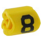 515-01684 Markers; Marking: 8; 1÷3mm; PVC; yellow; -65÷105°C; leaded; HGDC1-3 Qzeun7lc8IuyRiCuAxlfokm3K0oUdNFBA0UMWuFZAbY