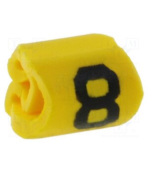 515-01684 Markers; Marking: 8; 1÷3mm; PVC; yellow; -65÷105°C; leaded; HGDC1-3 Qzeun7lc8IuyRiCuAxlfokm3K0oUdNFBA0UMWuFZAbY