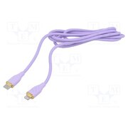 CC-USB2S-CM8PM-1.5M-P Cable; USB 2.0; Apple Lightning plug,USB C plug; 1.5m; violet _Sezu1s5bWhMNaLI7NrBQ2XQzpi4GvgvEKCtRgk2nkU