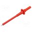 SPS 7097 NI / RT Measuring tip; 1A; red; Socket size: 2mm; Plating: nickel plated VEtyQlmn55lHlGaMgjccMC3rhZMBt6tJxLVH6GdJqu0