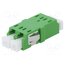 A001-LCA-DX-2118 Connector: fiber optic; socket,coupler; LCA; female; ways: 2; green R-Xziu67Zuybb1G6xKu6PtUJdiHXc1uwxJL6Nj9fxT4