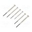 012290310 Kit: screwdrivers; precision; Phillips,slot; 6pcs. oQHGholEe6cB3VsC9hyj_6fA51eT-7Vt7LTBeRSVDyE