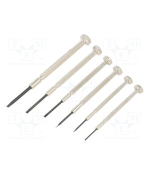 012290300 Kit: screwdrivers; precision; slot; 6pcs. aBOjvEfQvRzVQOZnsF8T1O9-2QUY3oxdiijLMhueuww