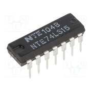 NTE74LS15 IC: digital; AND; Ch: 3; IN: 3; TTL; THT; DIP14; OUT: open collector BAI92pUa4dkEh7bfjYHTSIjV9b_WK2sKfjq7GaON-oI