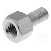 216X5 Screwed spacer sleeve; 5mm; Int.thread: M4; Ext.thread: M4; brass s9kB9udIAHMXr5Gpo9Hv0lo6ZKulx-2-yv6OfQXSJBg