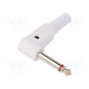 FM1105W Connector: Jack 6,3mm; plug; male; mono; ways: 2; angled 90°; white D327kvUuEzPeUdcPto5HDQZBYpvknkDh4KtxFloRZEQ