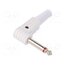 FM1105W Connector: Jack 6,3mm; plug; male; mono; ways: 2; angled 90°; white D327kvUuEzPeUdcPto5HDQZBYpvknkDh4KtxFloRZEQ