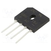 GBU15J Bridge rectifier: single-phase; Urmax: 600V; If: 15A; Ifsm: 240A nKqlkKX8rjWRnfb0xQ5Ym7HZb4WRInc79lK_6lhAjFc
