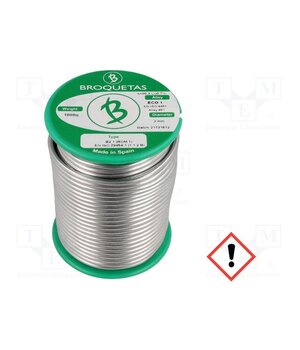 ECO1 B2.1 3,0MM 1KG Tin; lead free; Sn99,3Cu0,7; 3mm; 1kg; reel; 220°C; Flux: SW26 tbsSLmipT8j3fxaqme8am76BbU989j13PAwn7eK1qnM