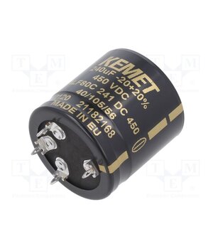 ALF80C241DC450 Capacitor: electrolytic; SNAP-IN; 240uF; 450VDC; Ø35x35mm; ±20% ZsGuHRSkUZHOp9OmzURVMv5EyJSGrfVa4FVahT6_ZEM