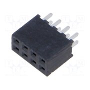 SQT-104-01-L-D Connector: pin strips; socket; female; PIN: 8; straight; THT; 2mm MUxQKJ50Tqw5XLE88bXph4RYD3cEhOc7TQdZTVAgGLs