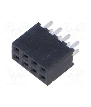 SQT-104-01-L-D Connector: pin strips; socket; female; PIN: 8; straight; THT; 2mm MUxQKJ50Tqw5XLE88bXph4RYD3cEhOc7TQdZTVAgGLs